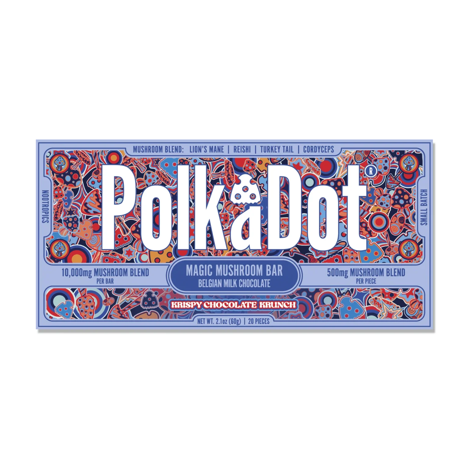 Polkadot Krispy Chocolate Krunch Chocolate Bar